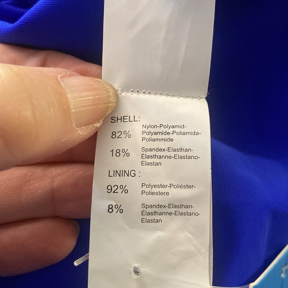 Cupshe One Shoulder Neckline, Lace Up Back Design, Tummy Control One Piece Swim - Picture 14 of 15